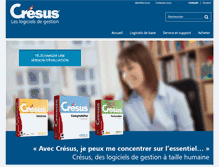 Tablet Screenshot of cresus.ch